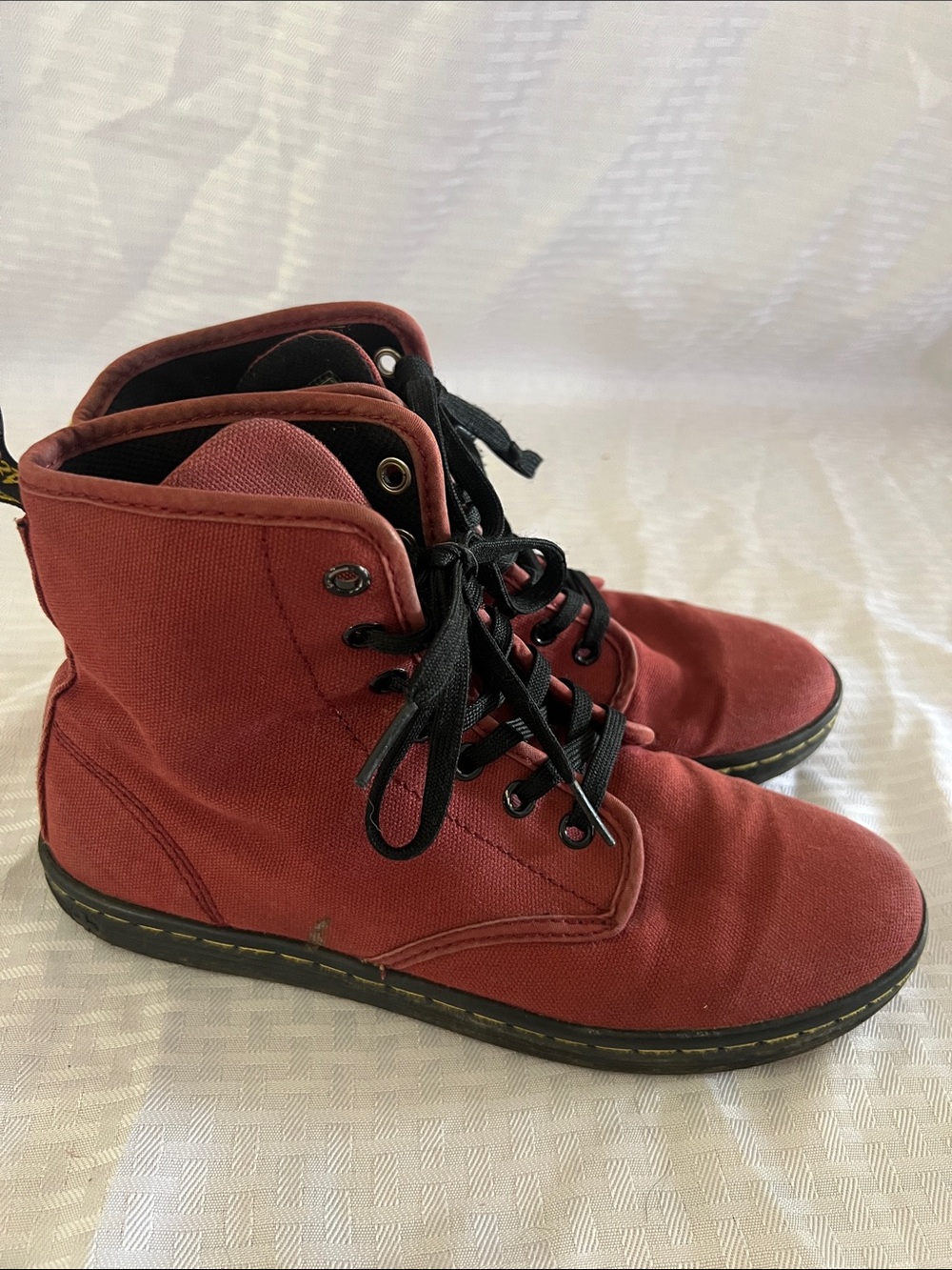 Doc Martens High-Top Boots - Red Burgundy
